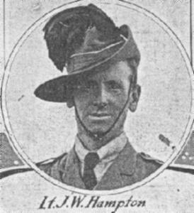 Lieutenant John William HAMPTON 