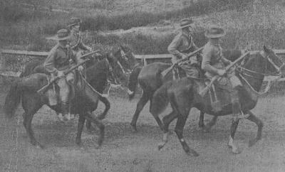 Light Horsemen on the march from Liverpool to Sydney
