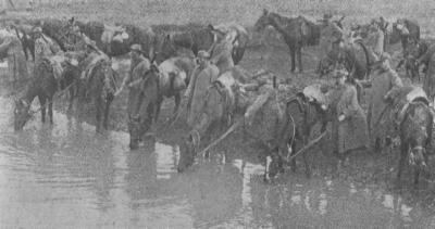 The 12th ALH bound for the front: Watering Horses.