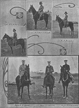12th Australian Light Horse Regiment, Officers Mounted