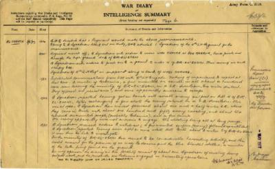 12th Australian Light Horse Regiment War Diary, 8 May - 8 May 1917 