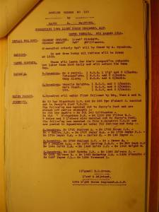 12th Light Horse Regiment Routine Order No. 153, 8 August 1916