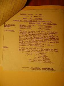 12th Light Horse Regiment Routine Order No. 106, 22 June 1916