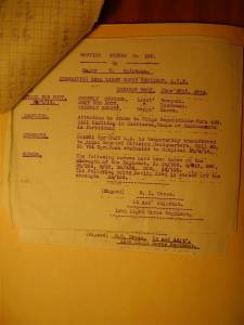 12th Light Horse Regiment Routine Order No. 109, 25 June 1916