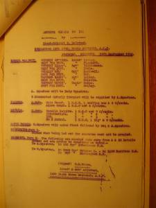 12th Light Horse Regiment Routine Order No. 191, 14 September 1916