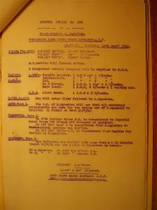 12th Light Horse Regiment Routine Order No. 192, 15 September 1916
