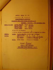 12th Light Horse Regiment Routine Order No. 194, 17 September 1916