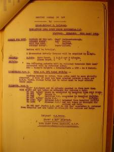 12th Light Horse Regiment Routine Order No. 197, 20 September 1916