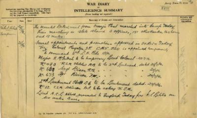 12th Light Horse Regiment War Diary, 22 August - 25 August 1916
