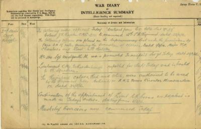 12th Light Horse Regiment War Diary, 8 March - 18 March 1916