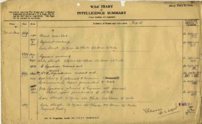 12th Australian Light Horse Regiment War Diary, 1 June - 4 June 1917