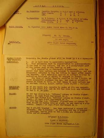 12th Light Horse Regiment Routine Order No. 157, 12 August 1916, p. 2