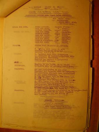 12th Light Horse Regiment Routine Order No. 25, 22 March 1916