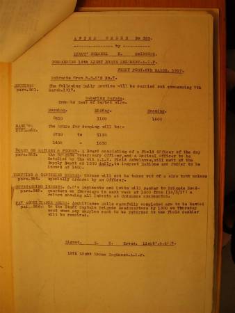 12th Light Horse Regiment Routine Order No. 333, 6 March 1917, p. 3