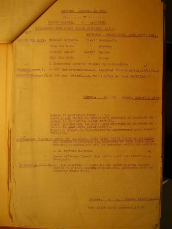 12th Light Horse Regiment Routine Order No. 238, 29 November 1916