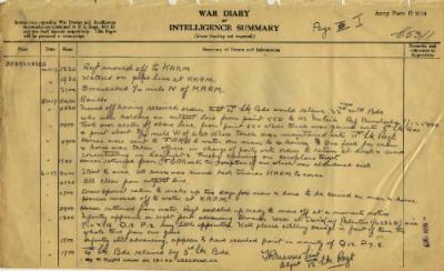 12th Australian Light Horse Regiment War Diary, 4 November - 6 November 1917