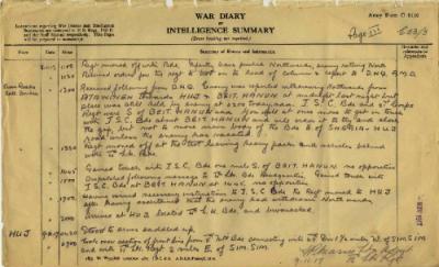 12th Australian Light Horse Regiment War Diary, 8 November - 9 November 1917