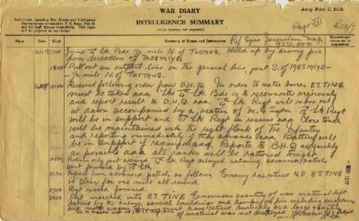 12th Australian Light Horse Regiment War Diary, 13 November - 14 November 1917 