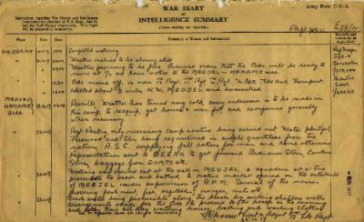 12th Australian Light Horse Regiment War Diary, 20 November - 25 November 1917