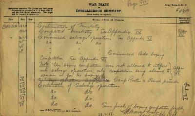 12th Australian Light Horse Regiment War Diary, 18 February - 28 February 1918 