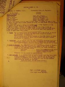 12th Australian Light Horse Regiment Routine Order No. 89, 3 September 1918, p. 1 