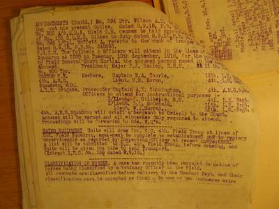 12th Australian Light Horse Regiment Routine Order No. 94, 8 September 1918, p. 2