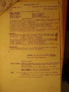 12th Australian Light Horse Regiment Routine Order No. 100, 14 September 1918, p. 1 