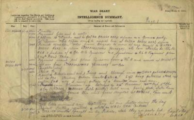 12th Australian Light Horse Regiment War Diary, 1 July - 3 July 1918