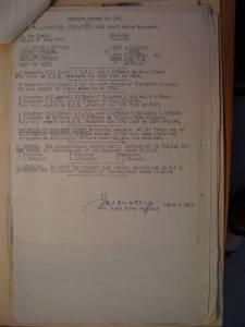 12th Australian Light Horse Regiment Routine Order No. 135, 25 February 1919, p. 1 