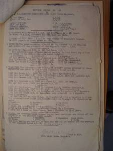 12th Australian Light Horse Regiment Routine Order No. 142, 4 March 1919, p. 1 