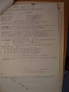12th Australian Light Horse Regiment Routine Order No. 149, 11 March 1919, p. 1 