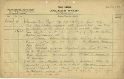12th Australian Light Horse Regiment War Diary, 10 July - 14 July 1919 