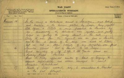12th Australian Light Horse Regiment War Diary, 14 July - 17 July 1919