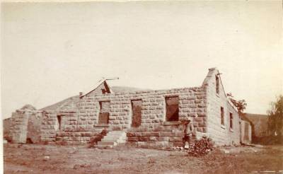 Destroyed Boer house.