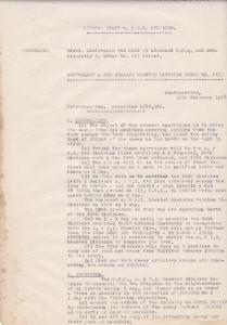 Anzac MD Daily Intelligence Report, 17 February 1918, p. 1