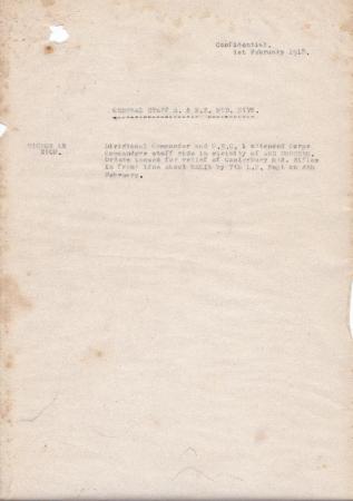 Anzac MD Daily Intelligence Report, 1 February 1918 s 