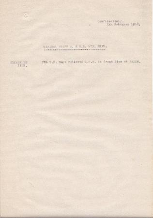 Anzac MD Daily Intelligence Report, 5 February 1918 s