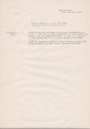 Anzac MD Daily Intelligence Report, 12 February 1918 