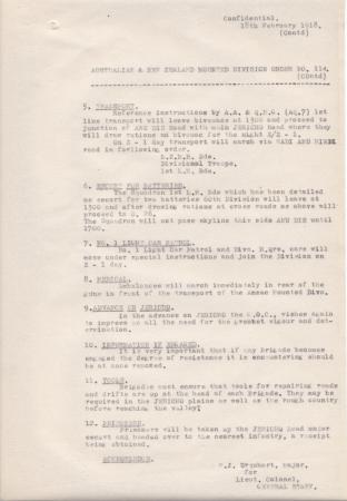 Anzac MD Daily Intelligence Report, 18 February 1918, p. 2 