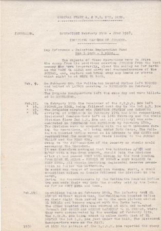 Anzac MD Daily Intelligence Report, 22 February 1918, p.1 s 
