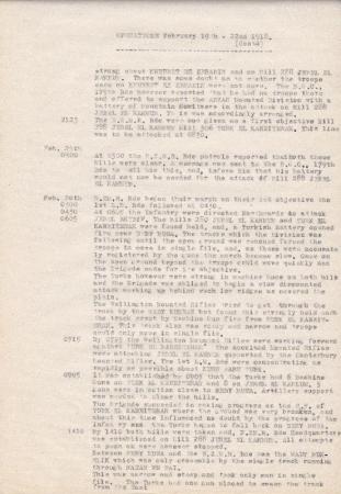 Anzac MD Daily Intelligence Report, 22 February 1918, p. 2 s