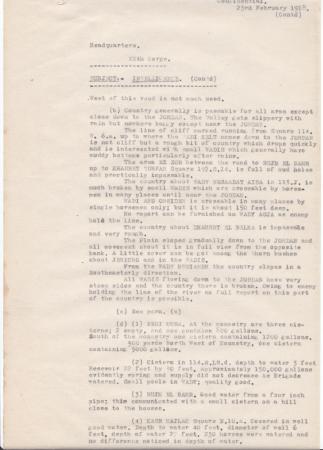 Anzac MD Daily Intelligence Report, 23 February 1918, p. 3 