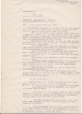 Anzac MD Daily Intelligence Report, 23 February 1918, p. 3 s
