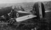 Crashed RE8 No. B5854 - Lieutenant Jack Diamond Sumners POTTS laying next to the aircraft.