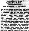 William Joseph HOWSHIP, OBITUARY, The North Eastern Ensign, Benalla, Friday, 7 November 1930, p. 3.