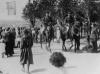 Lieutenant-Colonel Eliazar Margolin leading the 39th Royal Fusiliers through Bet Shemen in Israel