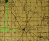 1st Light Horse Regiment War Diary, 12 November 1917, map detailing engagement, part 2