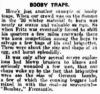 BOOBY TRAPS