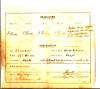 Discharge Paper, Cape Police, Frederick Charles CLOSE, 1 June 1899, Reverse