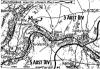 Map 1 of Richthofen combat, 21 April 1918